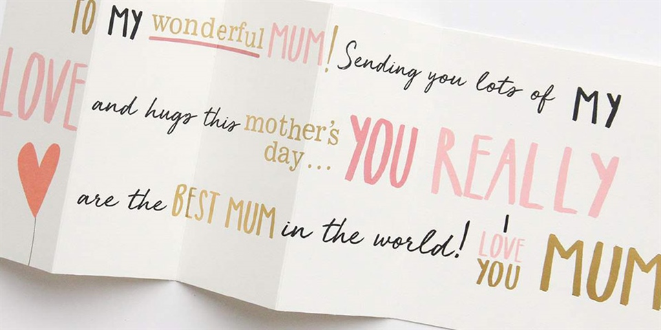 Mother’s Day – Sunday 9 May